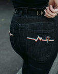 MotoGirl | Ellie Jeans - Black - Women's Pants - Peak Moto