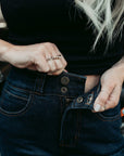 MotoGirl | Ellie Jeans - Black - Women's Pants - Peak Moto