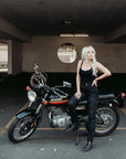 MotoGirl | Ellie Jeans - Black - Women's Pants - Peak Moto