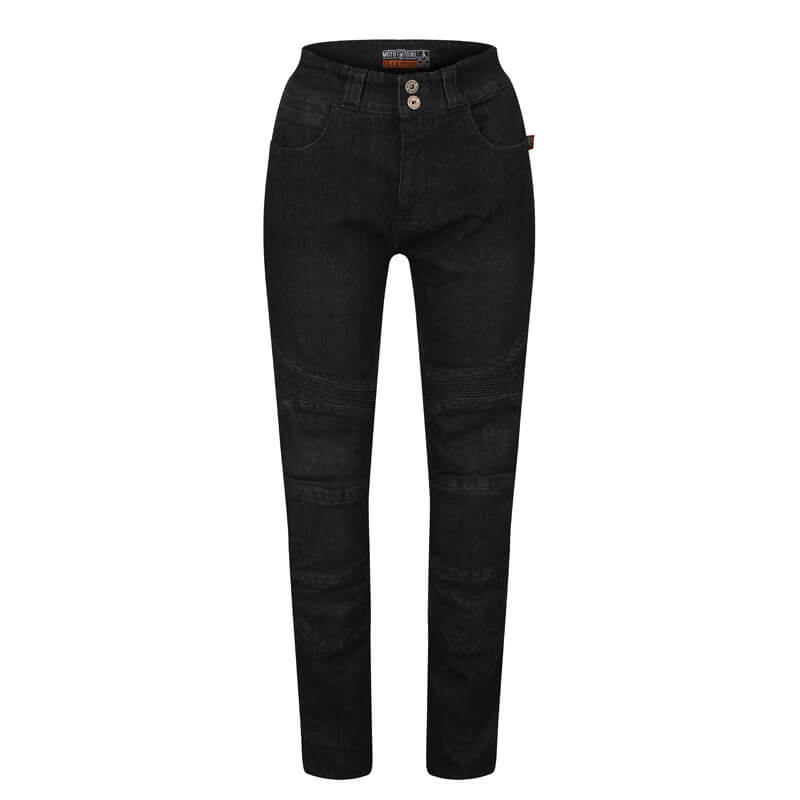 MotoGirl | Ellie Jeans - Black - Women's Pants - Peak Moto