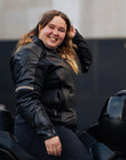 MotoGirl | Fiona Leather Jacket - Red - Women's Leather Jackets - Peak Moto