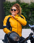 MotoGirl | Fiona Leather Jacket - Red - Women's Leather Jackets - Peak Moto