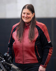 MotoGirl | Fiona Leather Jacket - Red - Women's Leather Jackets - Peak Moto