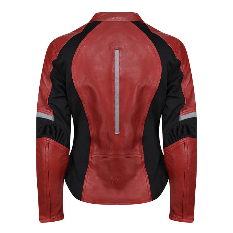 MotoGirl | Fiona Leather Jacket - Red - Women's Leather Jackets - Peak Moto