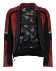MotoGirl | Fiona Leather Jacket - Red - Women's Leather Jackets - Peak Moto