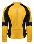 MotoGirl | Fiona Leather Jacket - Yellow - Women's Leather Jackets - Peak Moto