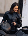 MotoGirl | Fiona Leather Jacket - Red - Women's Leather Jackets - Peak Moto
