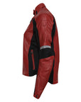 MotoGirl | Fiona Leather Jacket - Red - Women's Leather Jackets - Peak Moto