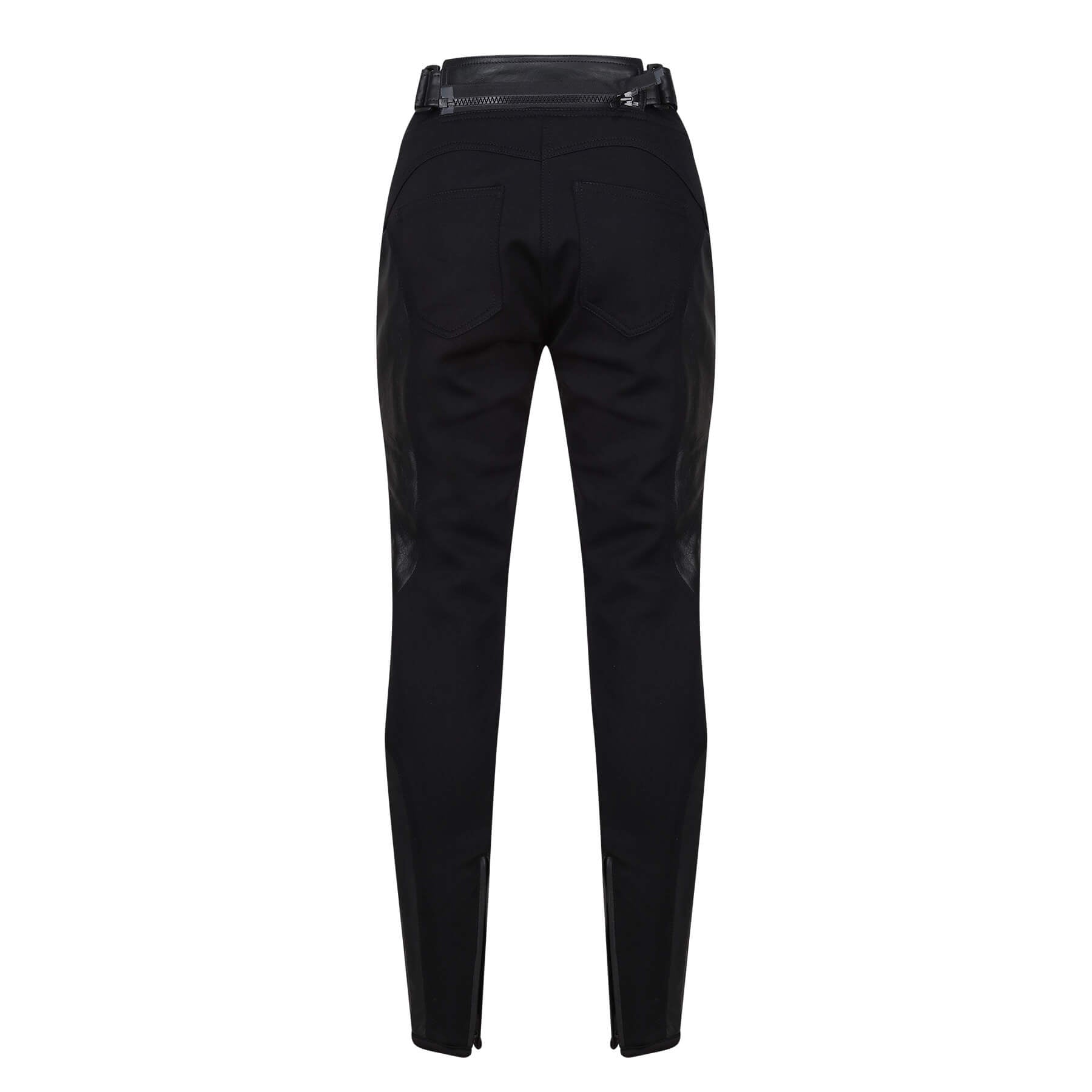 MotoGirl | Fiona Leather Trousers - Yellow - Women's Pants - Peak Moto