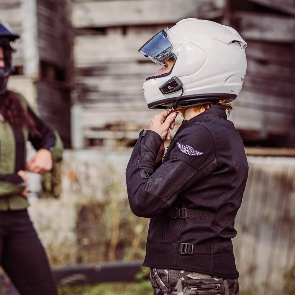MotoGirl | Jodie Mesh Summer Jacket - Khaki Green - Women's Textile Jackets - Peak Moto