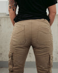 MotoGirl | Lara Cargo Pants - Beige - XS / AU 6 / US 4 - Women's Pants - Peak Moto