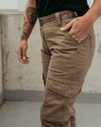 MotoGirl | Lara Cargo Pants - Beige - XS / AU 6 / US 4 - Women's Pants - Peak Moto