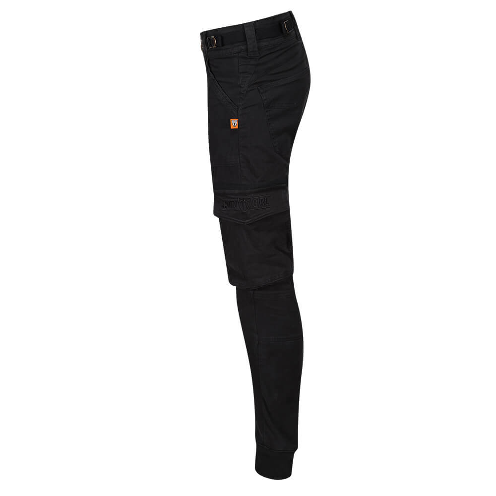 MotoGirl | Lara Cargo Pants - Black - XS / AU 6 / US 4 - Women's Pants - Peak Moto