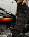 MotoGirl | Lara Cargo Pants - Black - XXS / AU 4 / US 2 - Women's Pants - Peak Moto