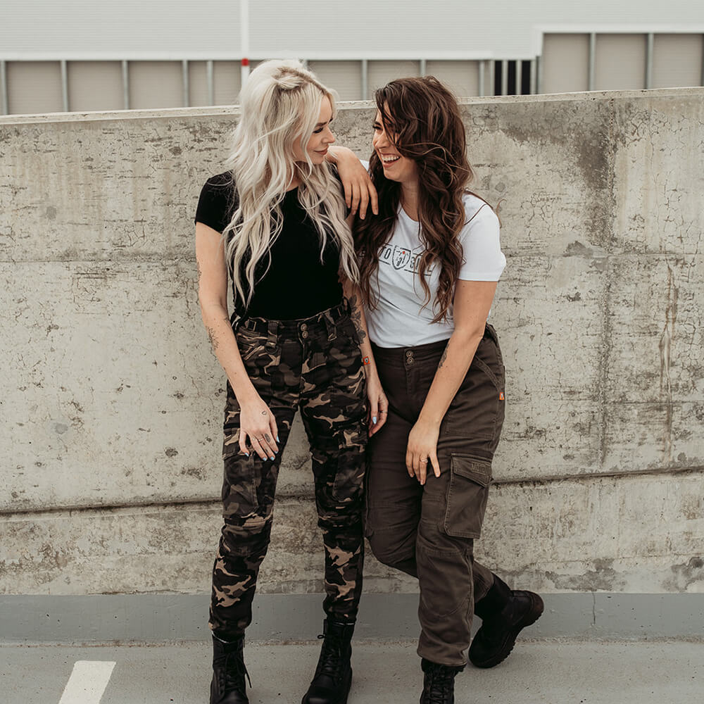 MotoGirl | Lara Cargo Pants - Olive - XXS / AU 4 / US 2 - Women's Pants - Peak Moto