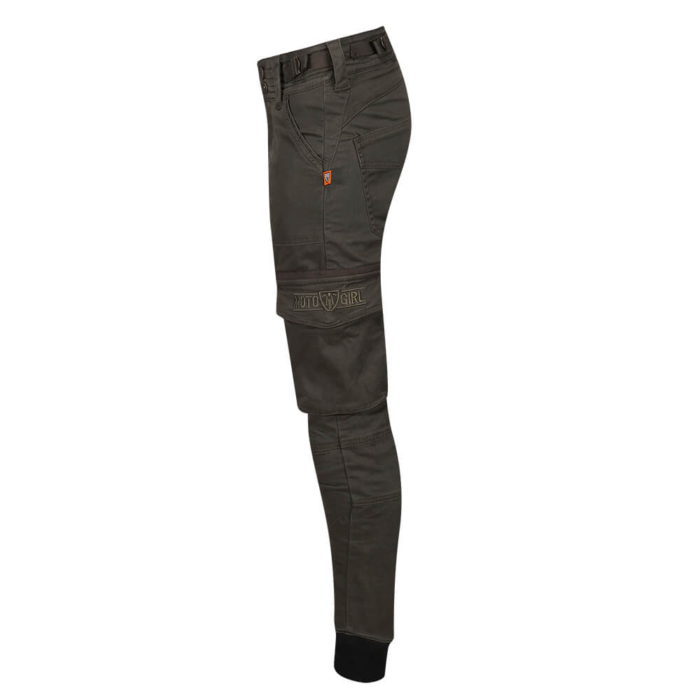 MotoGirl | Lara Cargo Pants - Olive - XS / AU 6 / US 4 - Women's Pants - Peak Moto