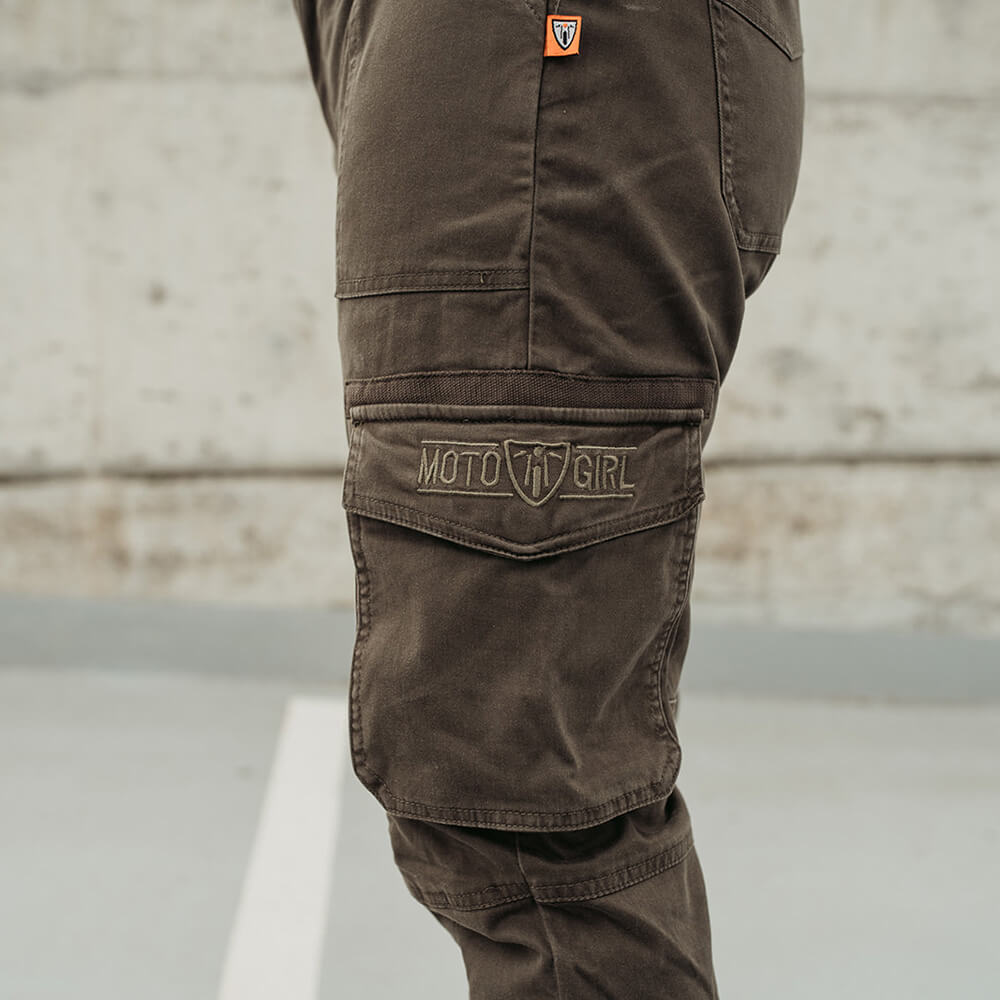 MotoGirl | Lara Cargo Pants - Olive - XXS / AU 4 / US 2 - Women's Pants - Peak Moto