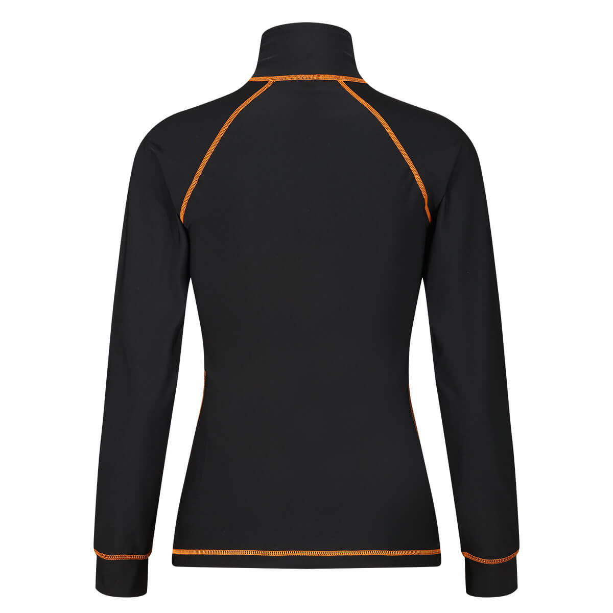 MotoGirl | Mid - Layer Jacket - Black/Orange - Windbreaker - Peak Moto