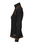 MotoGirl | Mid - Layer Jacket - Black/Orange - Windbreaker - Peak Moto