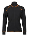 MotoGirl | Mid - Layer Jacket - Black/Orange - Windbreaker - Peak Moto