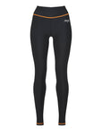 MotoGirl | Mid - Layer Leggings - Black/Orange - Windbreaker - Peak Moto