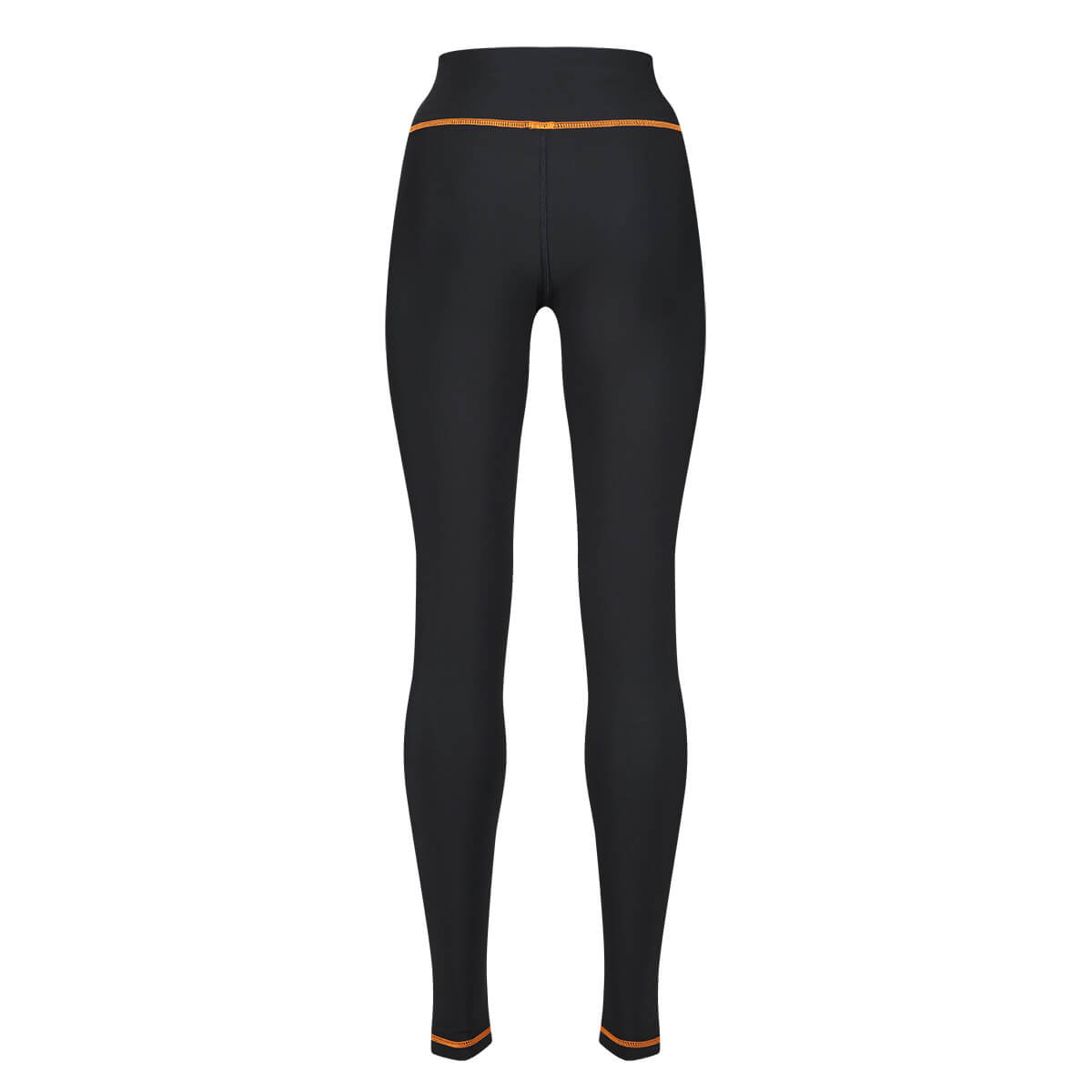 MotoGirl | Mid - Layer Leggings - Black/Orange - Windbreaker - Peak Moto