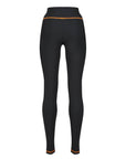 MotoGirl | Mid - Layer Leggings - Black/Orange - Windbreaker - Peak Moto