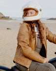 MotoGirl | Valerie Leather Jacket - Purple - Women's Leather Jackets - Peak Moto