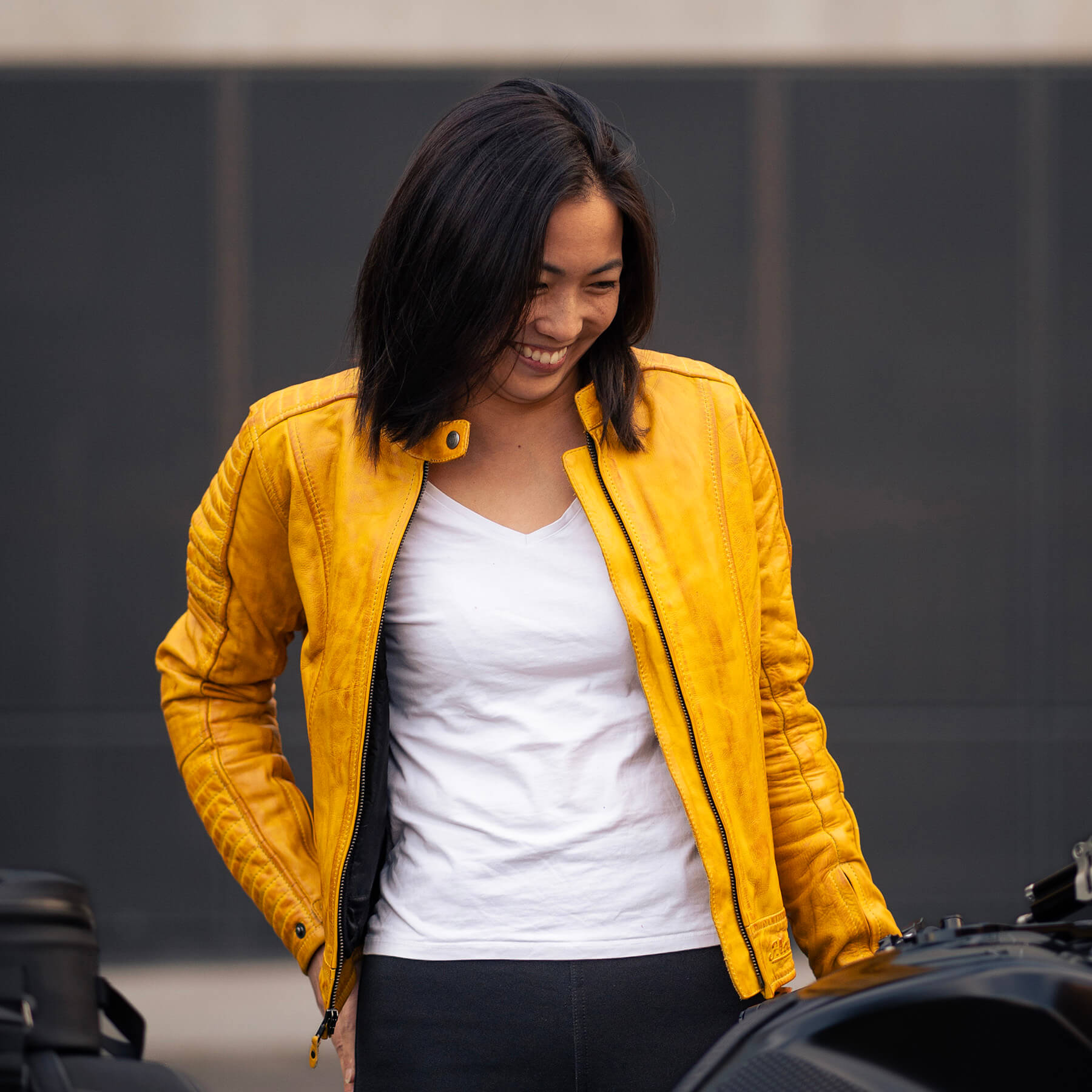 MotoGirl | Valerie Leather Jacket - Purple - Women's Leather Jackets - Peak Moto