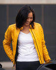 MotoGirl | Valerie Leather Jacket - Purple - Women's Leather Jackets - Peak Moto