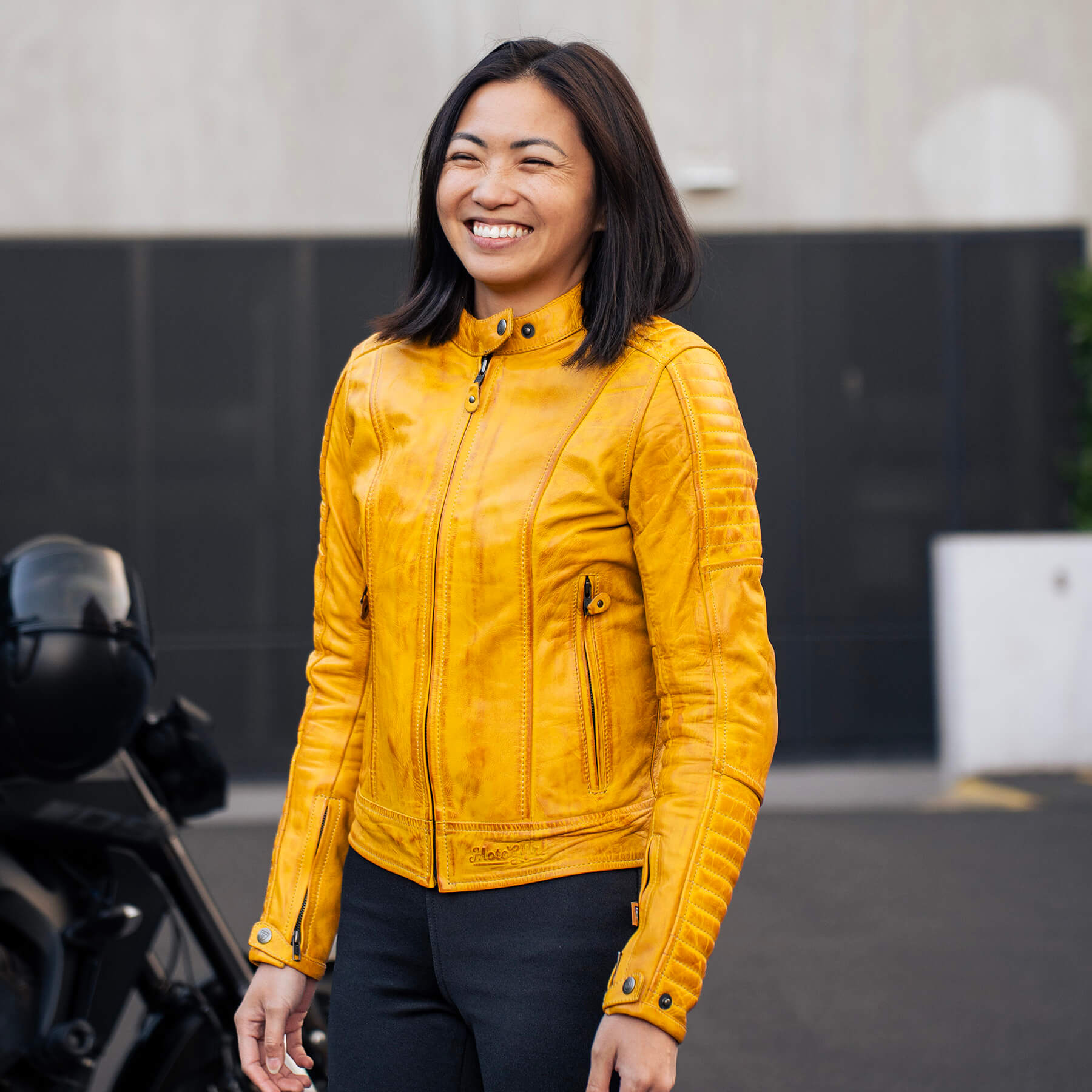 MotoGirl | Valerie Leather Jacket - Purple - Women's Leather Jackets - Peak Moto