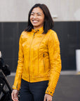 MotoGirl | Valerie Leather Jacket - Purple - Women's Leather Jackets - Peak Moto