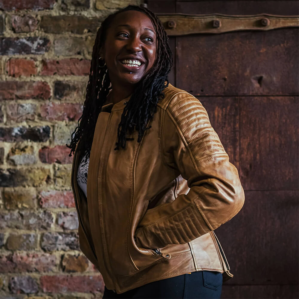 MotoGirl | Valerie Leather Jacket - Purple - Women's Leather Jackets - Peak Moto