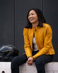 MotoGirl | Valerie Leather Jacket - Purple - Women's Leather Jackets - Peak Moto