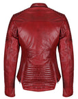 MotoGirl | Valerie Leather Jacket - Red - Women's Leather Jackets - Peak Moto