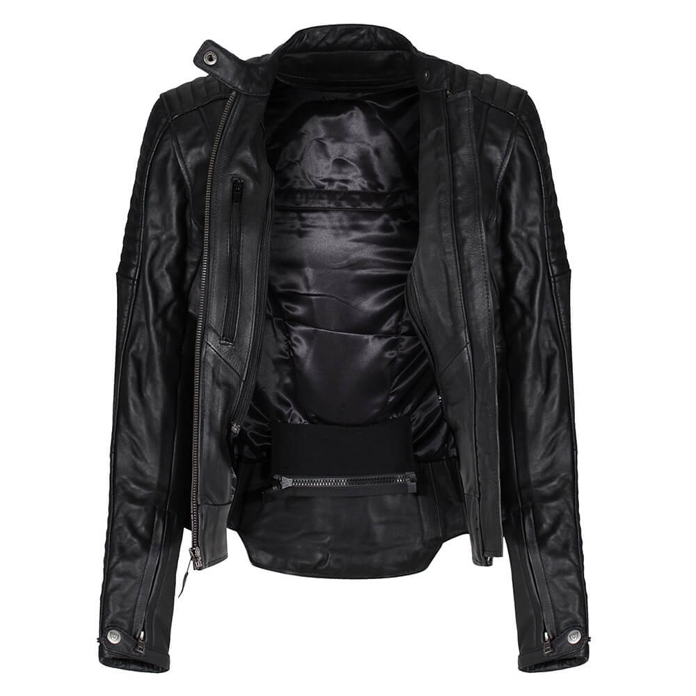 MotoGirl | Valerie Leather Jacket - Black - Women's Leather Jackets - Peak Moto