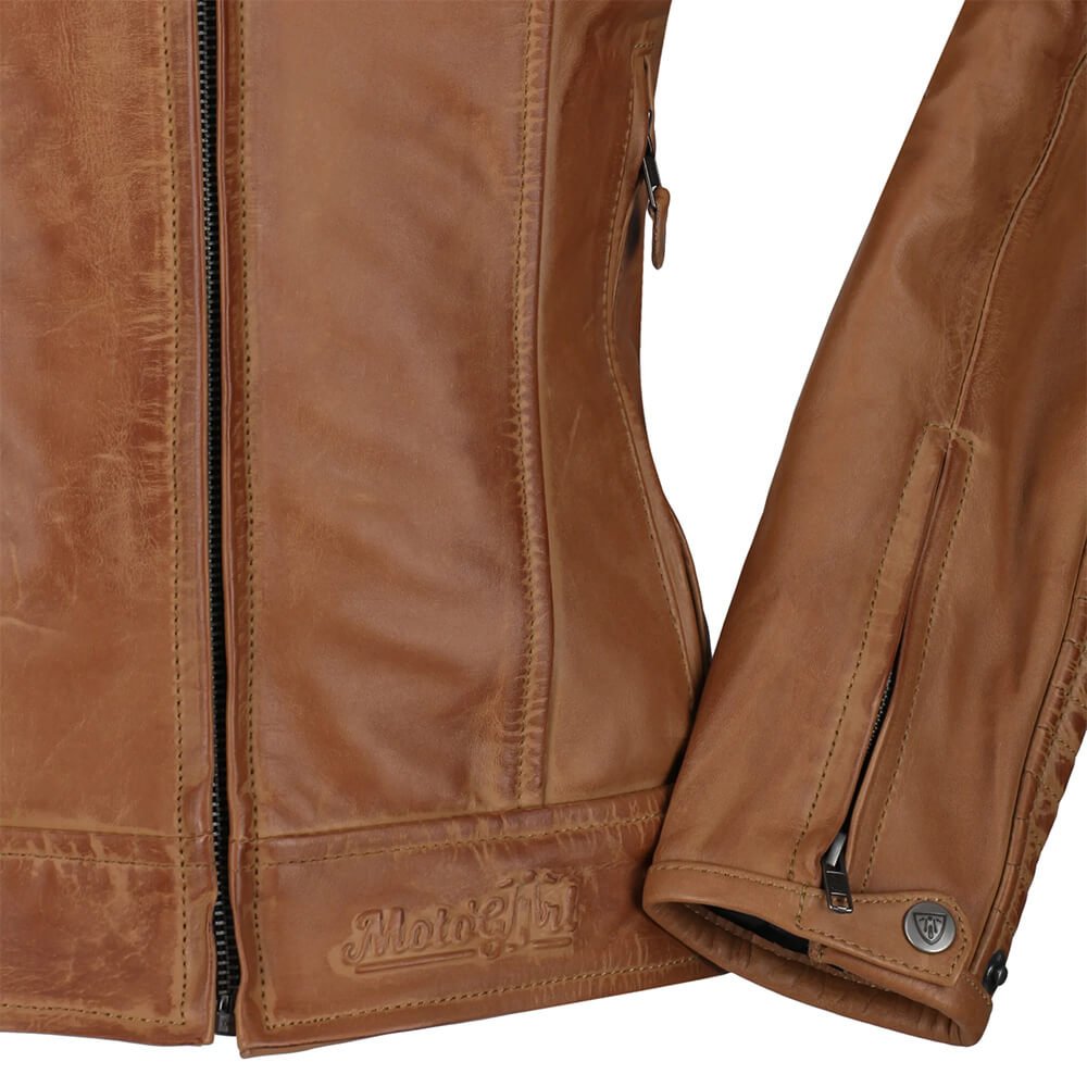MotoGirl | Valerie Leather Jacket - Red - Women's Leather Jackets - Peak Moto