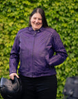 MotoGirl | Valerie Leather Jacket - Purple - Women's Leather Jackets - Peak Moto