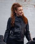 MotoGirl | Valerie Leather Jacket - Purple - Women's Leather Jackets - Peak Moto