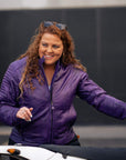 MotoGirl | Valerie Leather Jacket - Purple - Women's Leather Jackets - Peak Moto