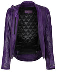 MotoGirl | Valerie Leather Jacket - Red - Women's Leather Jackets - Peak Moto