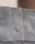 ol Bobber' | Classic Leather Motorbike Jacket in Distressed Charcoal Brown