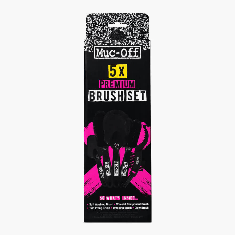 Muc - Off | Premium 5 Brush Set - Gear & Bike Cleaning - Peak Moto