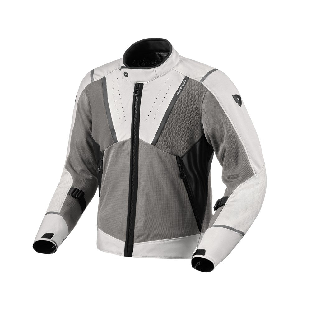 REV'IT! | Airwave 4 Jacket - Silver - Anthracite - Men's Textile Jackets - Peak Moto