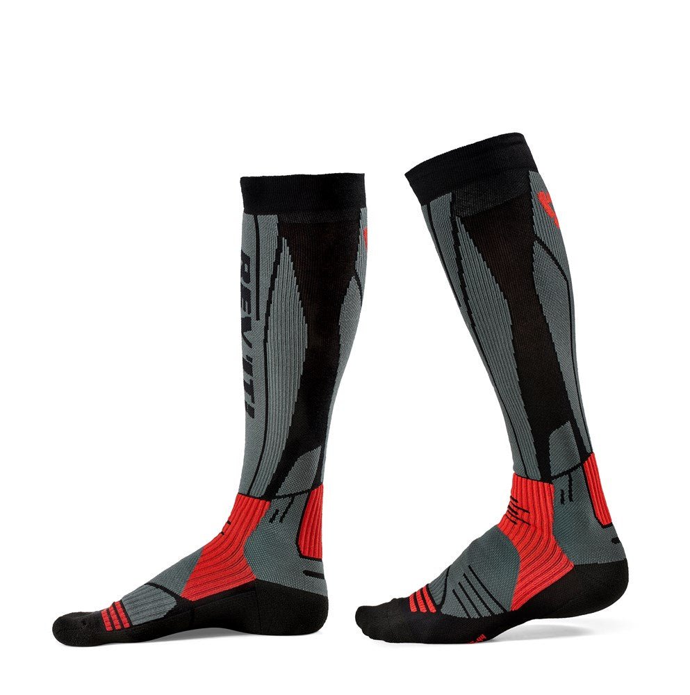 REV'IT! | Andes Socks - Light Grey - Red - Socks - Peak Moto