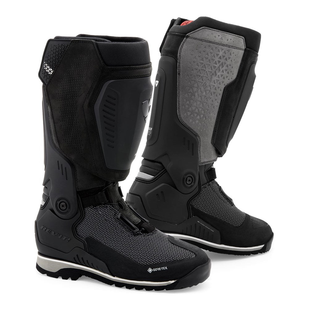 REV'IT! | Expedition GTX Unisex Boots - Black - Grey - Boots & Shoes - Peak Moto