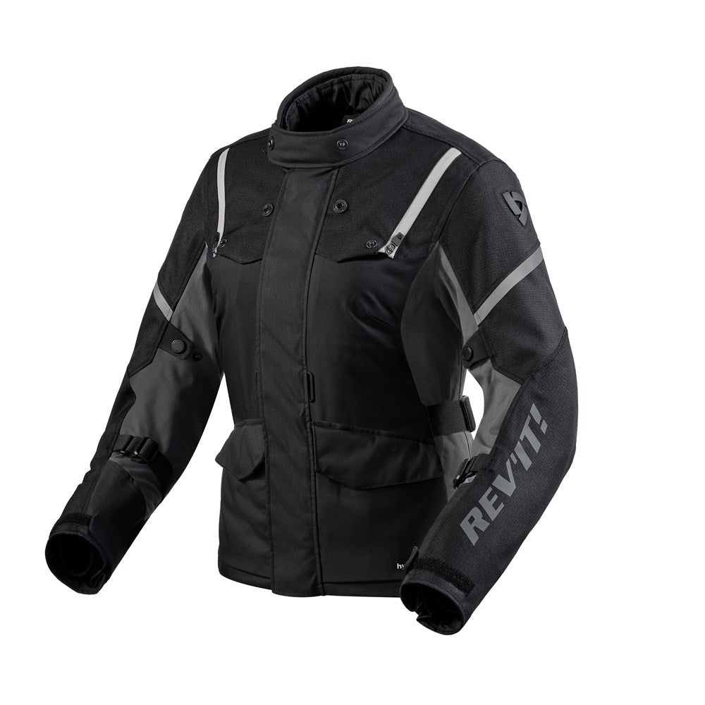 REV'IT! | Horizon 3 H2O Ladies Jacket - Black - White - Women's Textile Jackets - Peak Moto