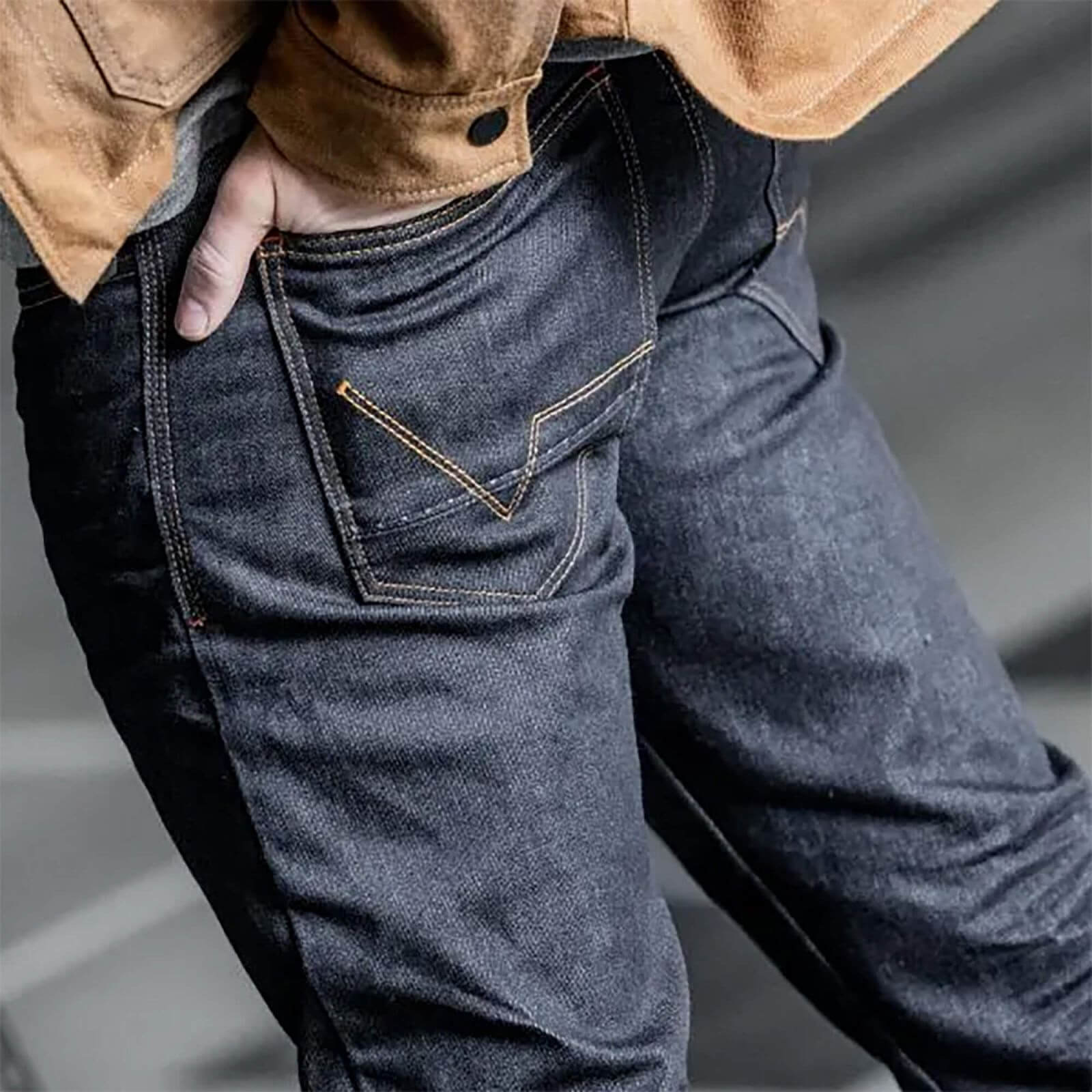 REV'IT! | Lewis Selvedge TF Jeans - Dark Blue - Men's Pants - Peak Moto