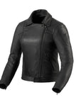 REV'IT! | Liv Ladies Leather Jacket - Black - Women's Leather Jackets - Peak Moto