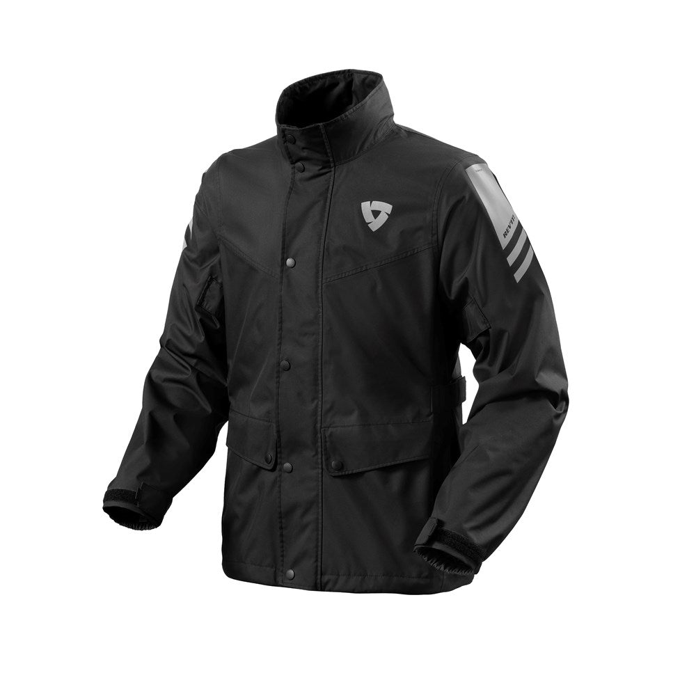 REV'IT! | Nitric 4 H2O Rain Jacket - Black - Rainwear & Safety - Peak Moto